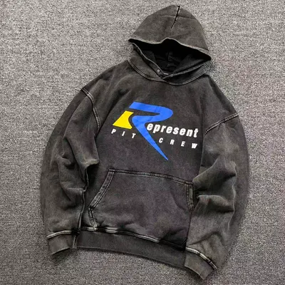 ￥135 REPRESENT HOODIE 510032391（im 170cm 60kg i wear size S in the phot）