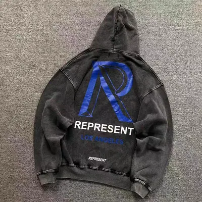 ¥135 REPRESENT HOODIE 510032091 (im 170cm 60kg i wear size S in the phot)
