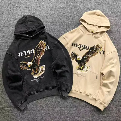 ¥135 REPRESENT HOODIE 510031691(im 170cm 60kg i wear size S in the phot)