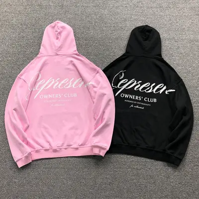 ¥135 REPRESENT HOODIE 510030691(im 170cm 60kg i wear size S in the phot)