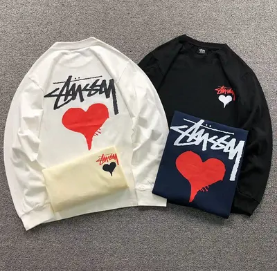 ¥88 STUSSY LONG SLEEVED 4110050498(im 170cm 60kg i wear size M in the phot)