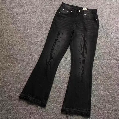 ¥185 HELLSTAR TROUSERS 3110070317(im 170cm 60kg i wear size S in the phot)