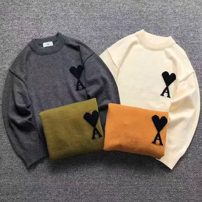￥138 AMI SWEATER 3110070917 （im 170cm 60kg i wear size S in the phot）