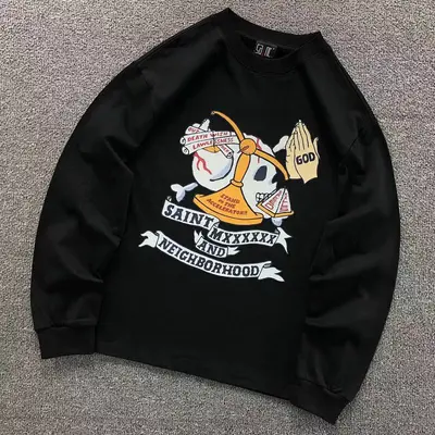 ￥128 SAINT MICHAEL LONG SLEEVED 3110081817（im 170cm 60kg i wear size S in the phot）