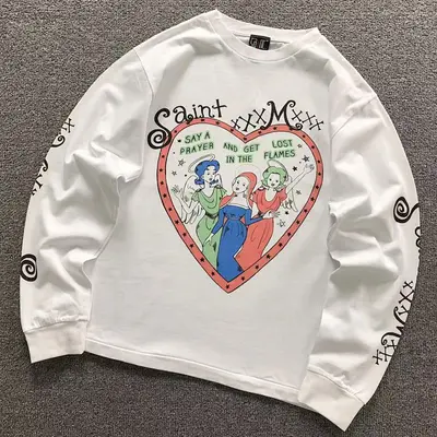 ¥135 SAINT MICHAEL LONG SLEEVED 3110081517(im 170cm 60kg i wear size M in the phot)
