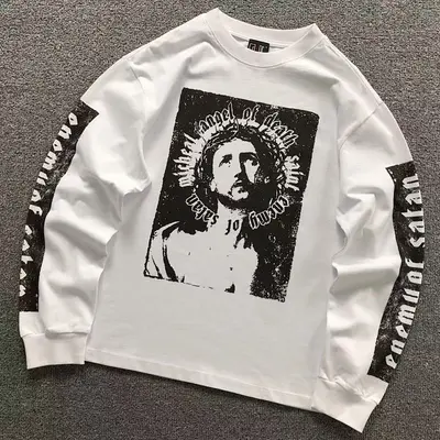 ¥135 SAINT MICHAEL LONG SLEEVED 3110080717(im 170cm 60kg i wear size S in the phot)