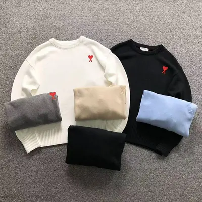¥158 AMI SWEATER 21101009125(im 170cm 60kg i wear size M in the phot)