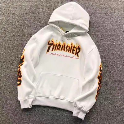 ¥98 THRASHER HOODIE 5101021121(im 170cm 60kg i wear size L in the phot)