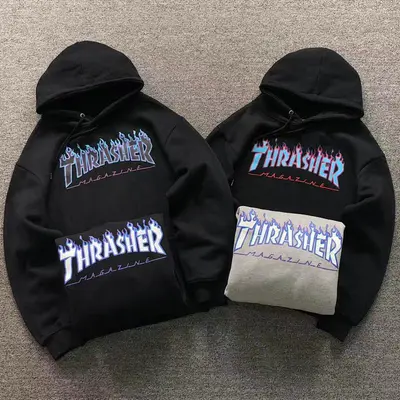 ¥98 THRASHER HOODIE 5101018121(im 170cm 60kg i wear size M in the phot)