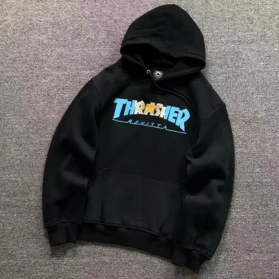 ￥98 THRASHER HOODIE 5101005121（im 170cm 60kg i wear size L in the phot）
