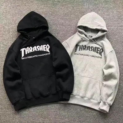 ￥98 THRASHER HOODIE 5101003121（im 170cm 60kg i wear size M in the phot）