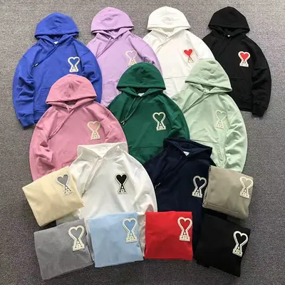 ￥168 AMI HOODIE 3110170521（im 170cm 60kg i wear size M in the phot）