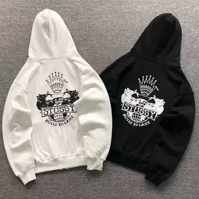 ￥118 STUSSY HOODIE 11102026119（im 170cm 60kg i wear size M in the phot）