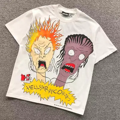 ￥95 HELLSTAR T-SHIRT 3110211417（im 170cm 60kg i wear size S in the phot）
