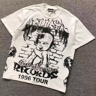￥98 HELLSTAR T-SHIRT 3110211617（im 170cm 60kg i wear size S in the phot）