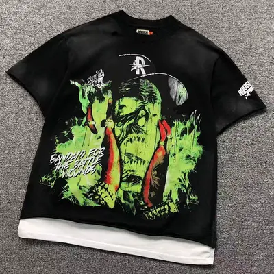¥108 R⭐⭐G⭐P⭐⭐Y T-SHIRT 3110271017(im 170cm 60kg i wear size S in the phot)