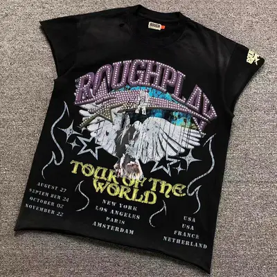 ¥118 R⭐⭐G⭐P⭐⭐Y T-SHIRT 3110271717(im 170cm 60kg i wear size S in the phot)