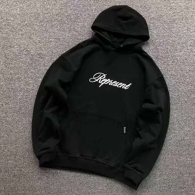 ￥135 REPRESENT HOODIE 510311491（im 170cm 60kg i wear size S in the phot）