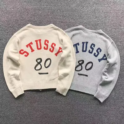 ¥185 STUSSY SWEATER 21110539001(im 170cm 60kg i wear size M in the phot)