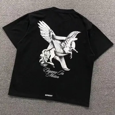 ￥85 REPRESENT T-SHIRT 511060491（im 170cm 60kg i wear size XL in the phot）