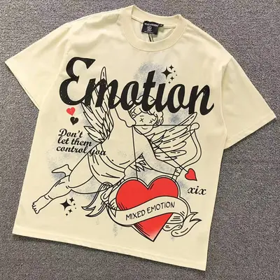 ￥115 MI⭐⭐D EM⭐⭐ION T-SHIRT 3111060117（im 170cm 60kg i wear size S in the phot）