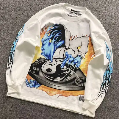 ￥128 HELLSTAR LONG SLEEVED 3111060517（im 170cm 60kg i wear size S in the phot）