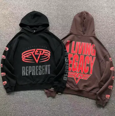 ￥228 REPRESENT HOODIE 3111150717（im 170cm 60kg i wear size S in the phot）