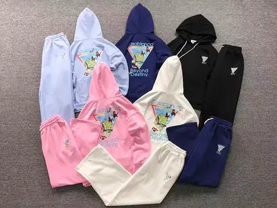 ￥345 CASABLANCA HOODIE TROUSERS 5112911127（im 170cm 60kg i wear size M in the phot）