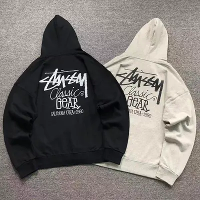 ￥158 STUSSY HOODIE 1112021602（im 170cm 60kg i wear size XL in the phot）