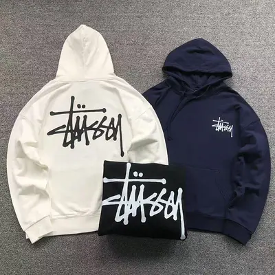 ￥158 STUSSY HOODIE 1112021402（im 170cm 60kg i wear size XL in the phot）