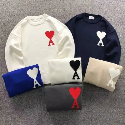 ￥178 AMI SWEATER 4120202135（im 170cm 60kg i wear size S in the phot）