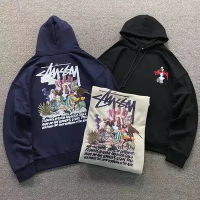 ￥158 STUSSY HOODIE 1112020402（im 170cm 60kg i wear size XL in the phot）