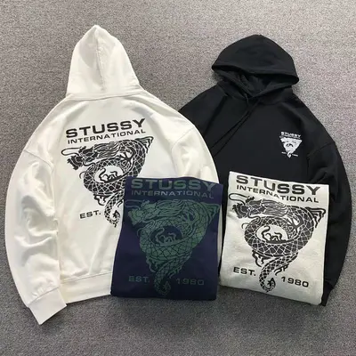 ￥158 STUSSY HOODIE 1112020302（im 170cm 60kg i wear size XL in the phot）