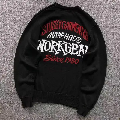 ￥125 STUSSY SWEATER 412050698（im 170cm 60kg i wear size M in the phot）