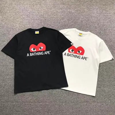￥88 BAPE CDG T-SHIRT 3112050221（im 170cm 60kg i wear size M in the phot）