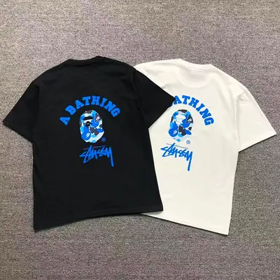 ￥88 BAPE STUSSY T-SHIRT 3112050121（im 170cm 60kg i wear size M in the phot）