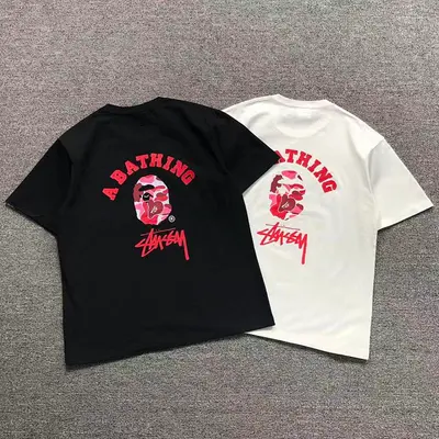 ￥88 BAPE STUSSY T-SHIRT 3112050321（im 170cm 60kg i wear size M in the phot）