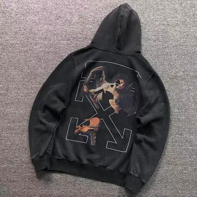 ￥208 OFF-WHITE HOODIE 412051117（im 170cm 60kg i wear size S in the phot）
