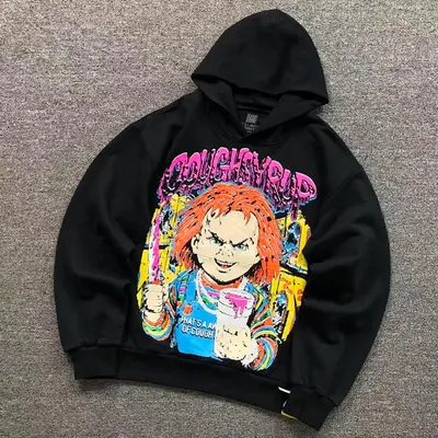 ¥218 COU⭐H SY⭐UP HOODIE 3112060372(im 170cm 60kg i wear size M in the phot)