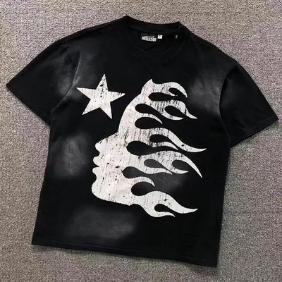 ¥108 HELLSTAR T-SHIRT 3112063617(im 170cm 60kg i wear size S in the phot)