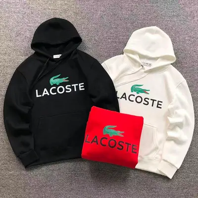￥215 LACOSTE HOODIE 2112101701（im 170cm 60kg i wear size M in the phot）