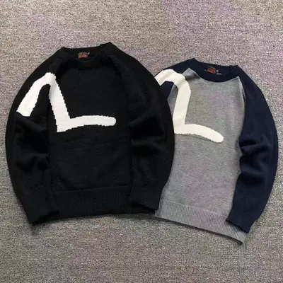 ￥108 EVISU SWEATER 5121101160（im 170cm 60kg i wear size M in the phot）