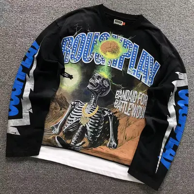 ￥138 R⭐⭐G⭐P⭐⭐Y LONG SLEEVED 3112100517（im 170cm 60kg i wear size S in the phot）