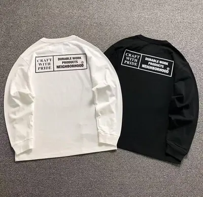 ￥108 NEIGHBORHOOD LONG SLEEVED 1112112302（im 170cm 60kg i wear size M in the phot）