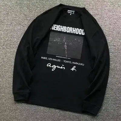 ¥108 NEIGHBORHOOD LONG SLEEVED 1112111002(im 170cm 60kg i wear size M in the phot)