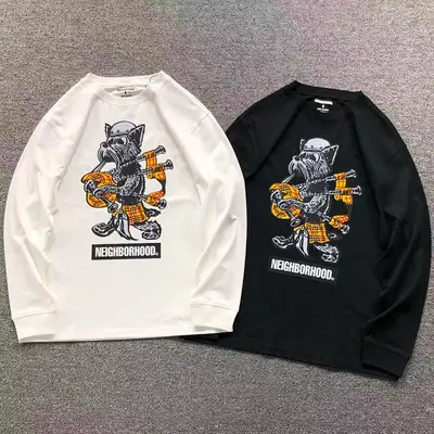 ¥108 NEIGHBORHOOD LONG SLEEVED 1112110902(im 170cm 60kg i wear size M in the phot)