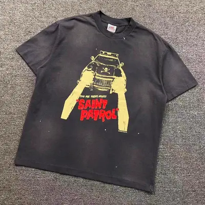 ￥108 SAINT MICHAEL T-SHIRT 5121613136（im 170cm 60kg i wear size L in the phot）