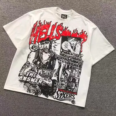 ￥78 HELLSTAR T-SHIRT 1112151071（im 170cm 60kg i wear size XL in the phot）