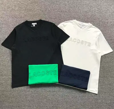 ￥85 LACOSTE T-SHIRT 2112152501（im 170cm 60kg i wear size L in the phot）