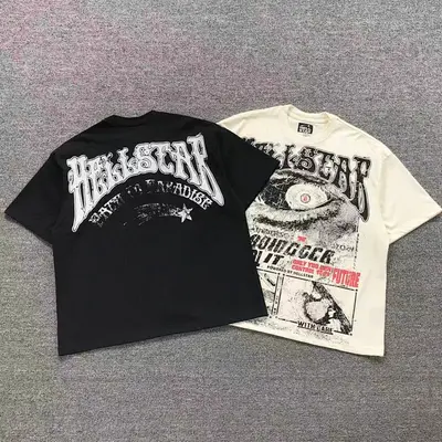 ￥78 HELLSTAR T-SHIRT 1112150171（im 170cm 60kg i wear size XL in the phot）